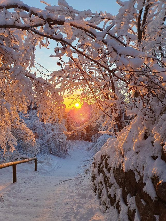 Spektakul&auml;rer Blick vom gro&szlig;en Inselberg bei Sonnenaufgang