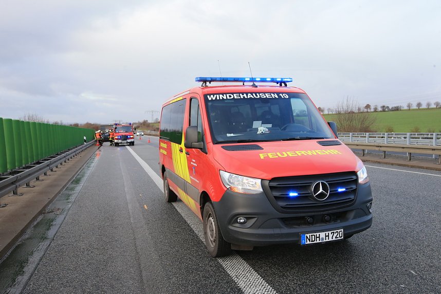 Mehrere Schutzengel an Bord gehabt - Unfall auf der A38