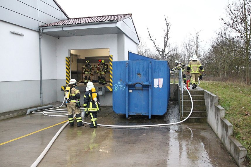 Brand im Discounter