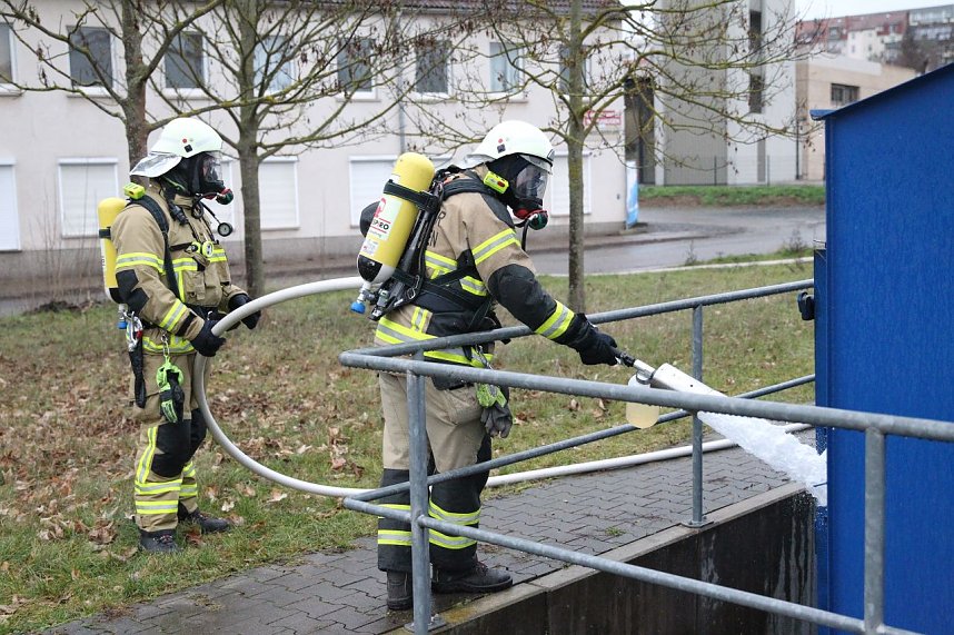 Brand im Discounter