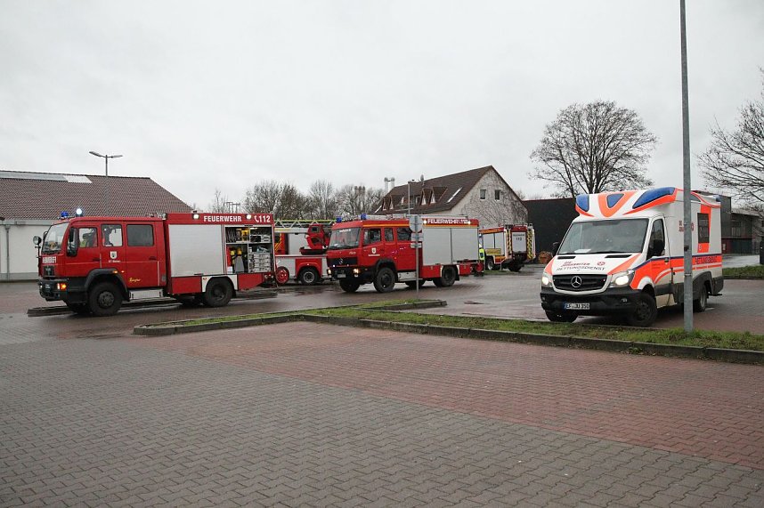 Brand im Discounter