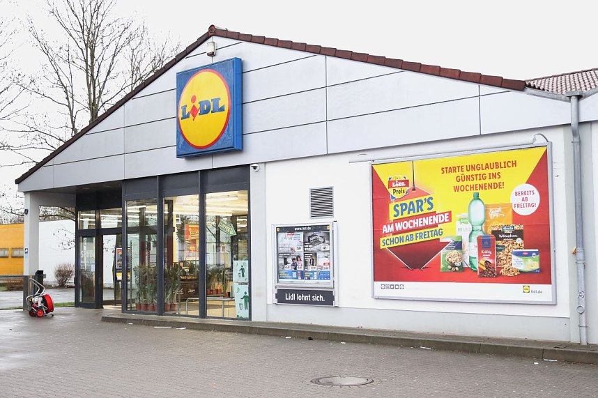 Brand im Discounter