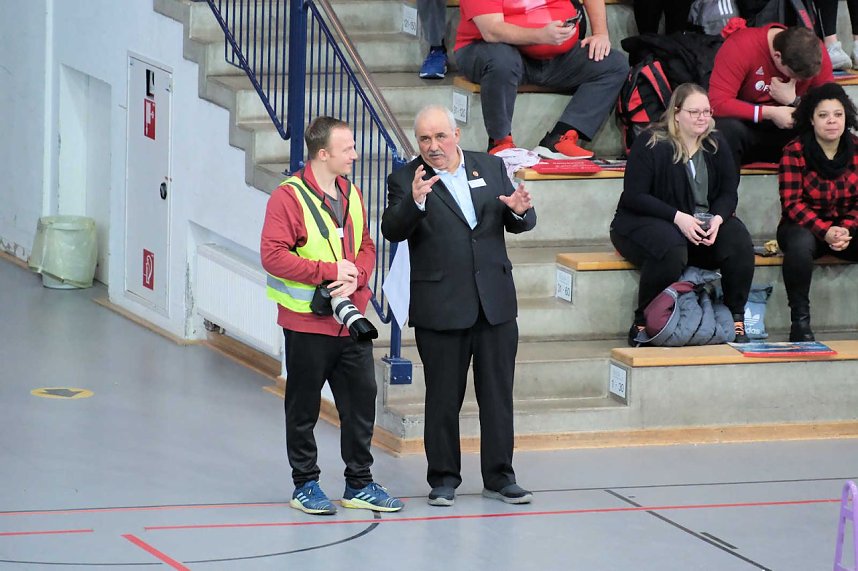 Peter Blei beim Kugelsto&szlig; Indoor