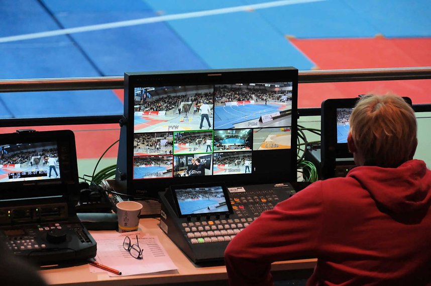 Peter Blei beim Kugelsto&szlig; Indoor