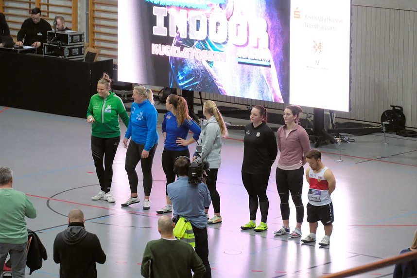 Peter Blei beim Kugelsto&szlig; Indoor