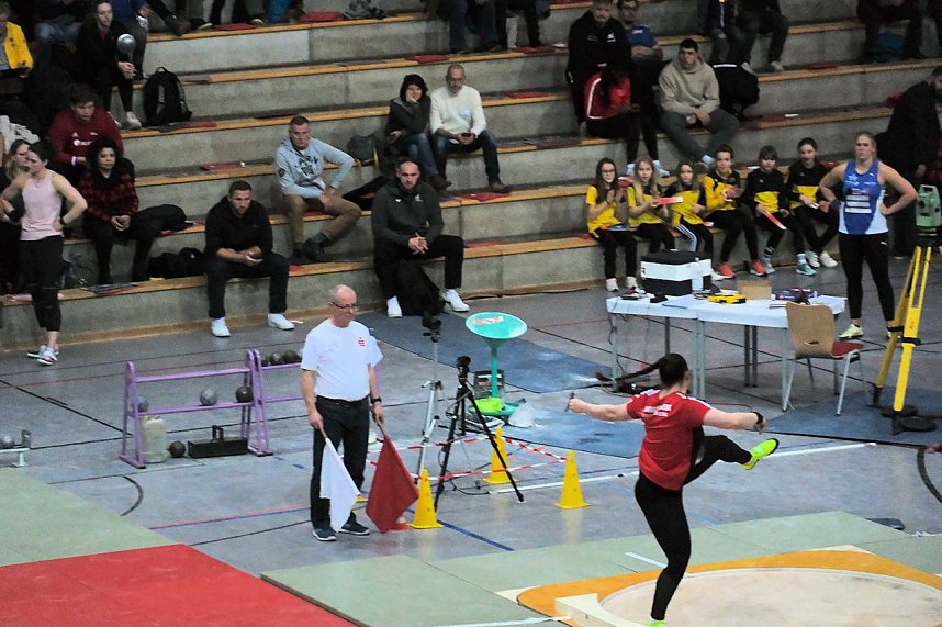Peter Blei beim Kugelsto&szlig; Indoor