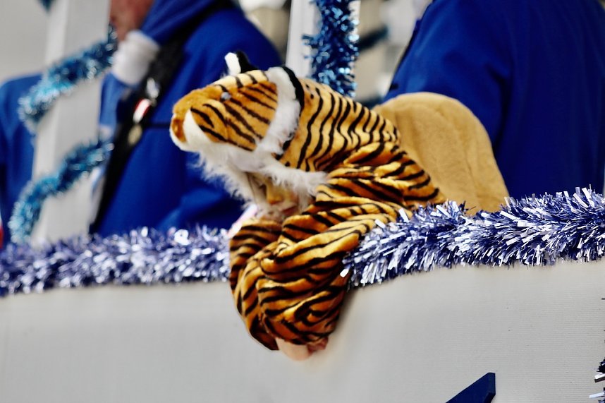 Ausgelassen und fr&ouml;hlich feierten die Menschen am Rosenmontag in Sondershausen