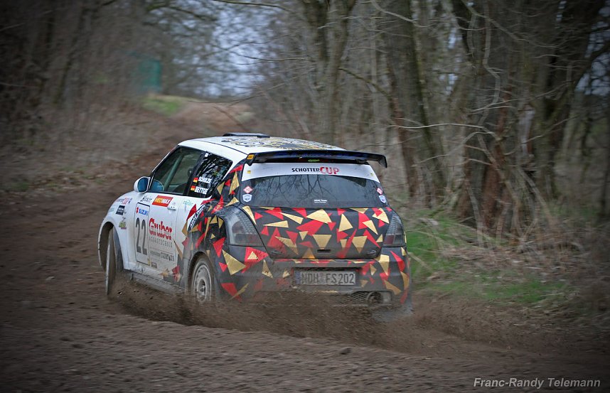 Fabian Schulze und Clara Bettge unterwegs auf der Rallye Wittenberg 