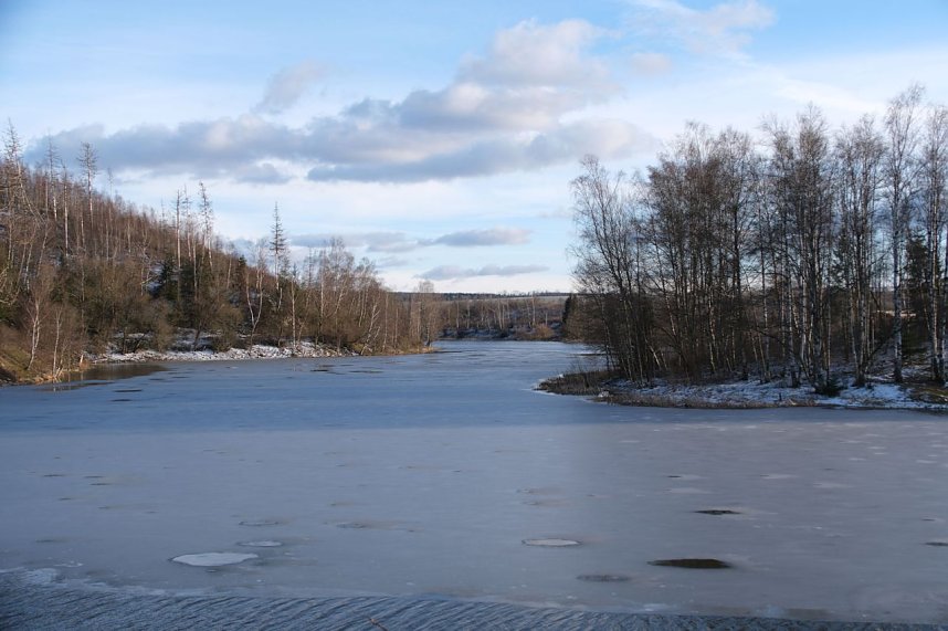 Peter Blei unterwegs an der Hasselvorsperre