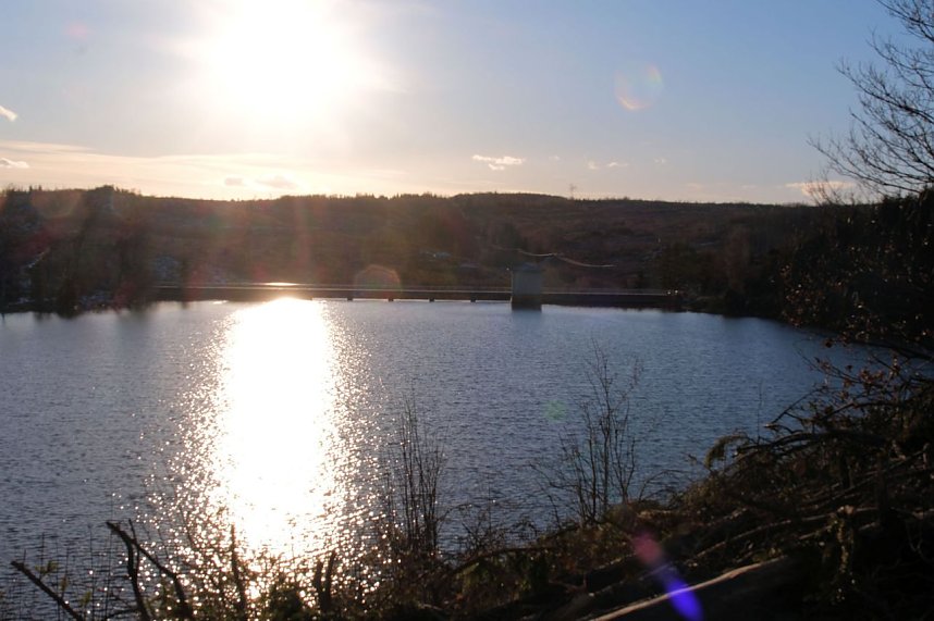 Peter Blei unterwegs an der Hasselvorsperre
