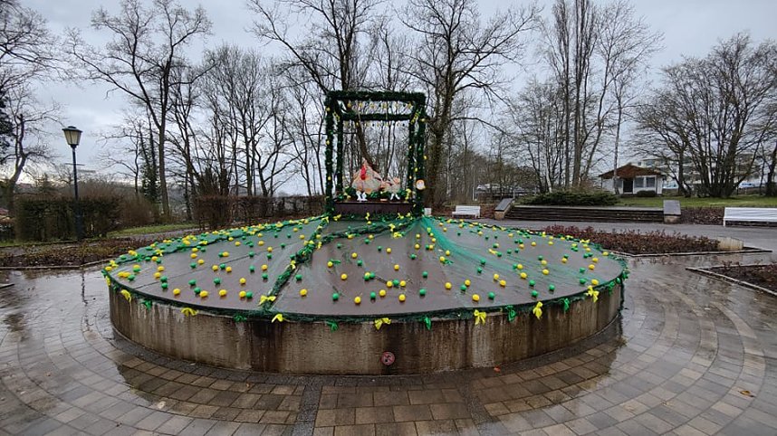 Geschm&uuml;ckte Nordh&auml;user Brunnen 