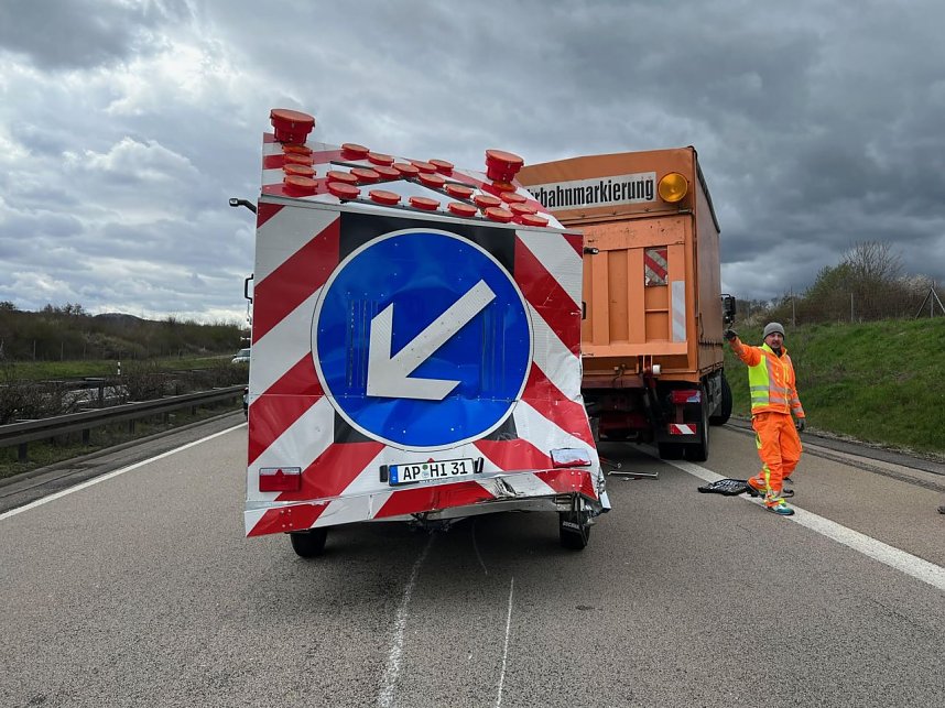 Auffahrunfall auf der Autobahn