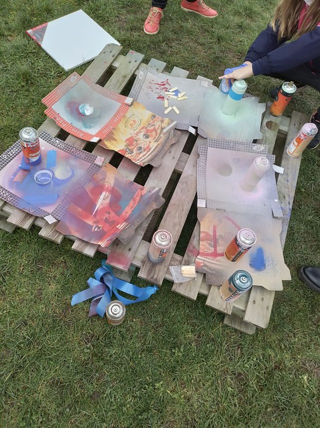 K&uuml;nstlerische Graffiti-Aktion des Jugendzentrums Harztor