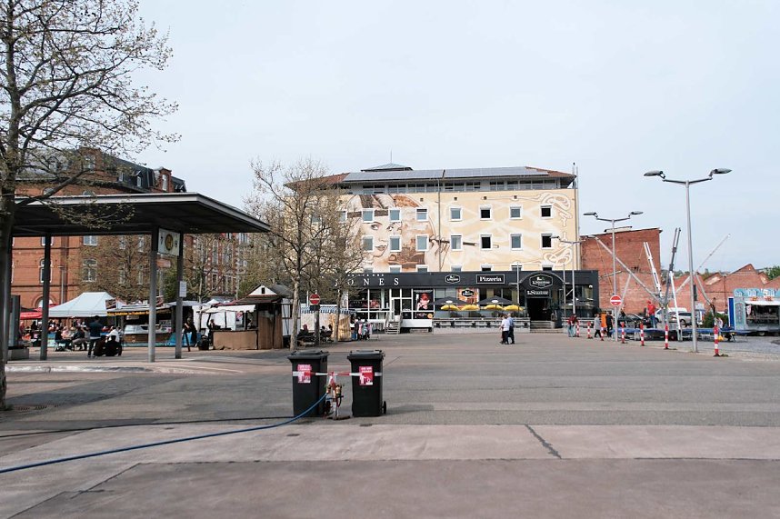 Erster tag des Bahnhofsfestes