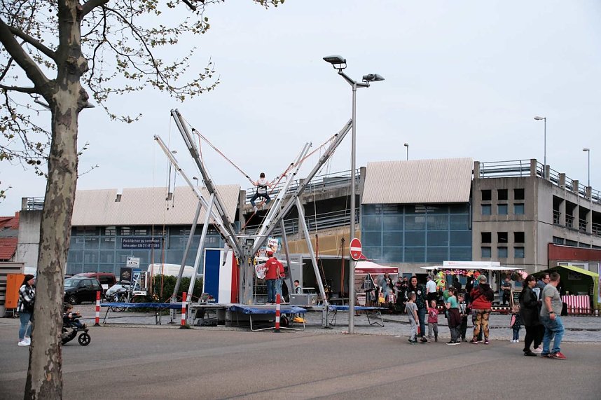 Erster tag des Bahnhofsfestes