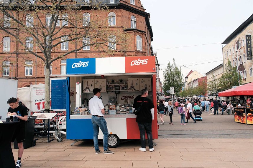 Erster tag des Bahnhofsfestes
