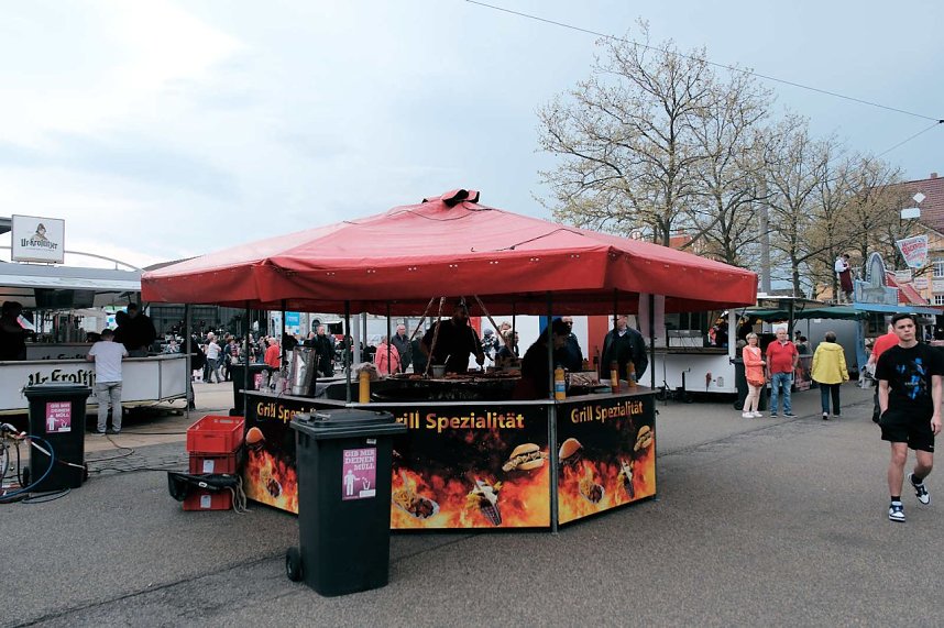 Erster tag des Bahnhofsfestes