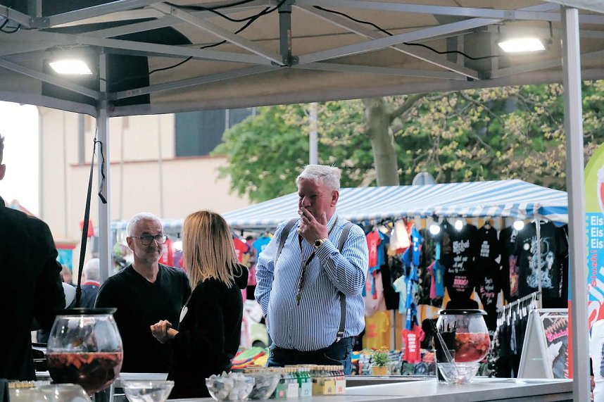 Erster tag des Bahnhofsfestes