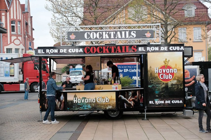 Erster tag des Bahnhofsfestes