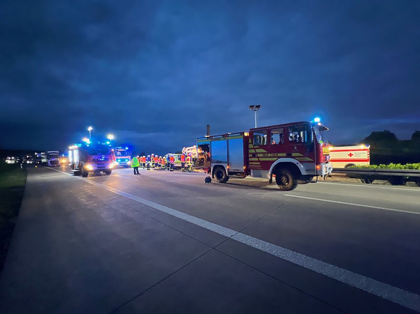 Schwerer Unfall auf der A38