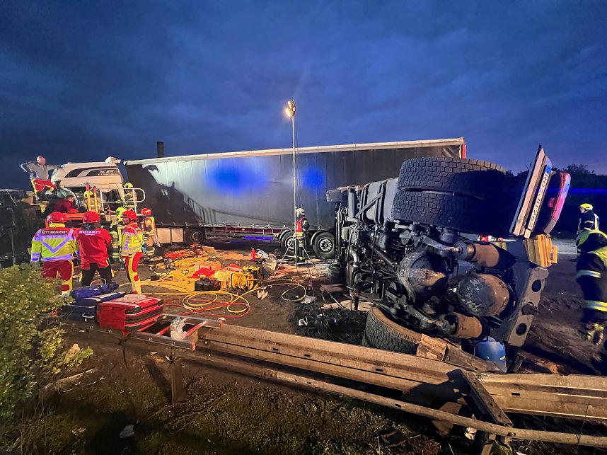 Schwerer Unfall auf der A38