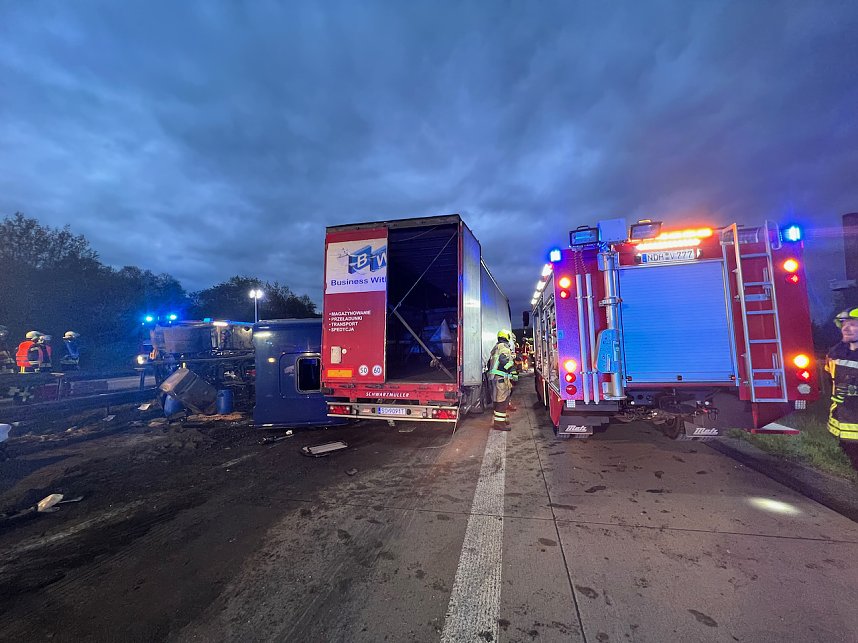 Schwerer Unfall auf der A38