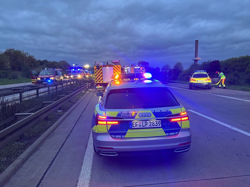 Schwerer Unfall auf der A38