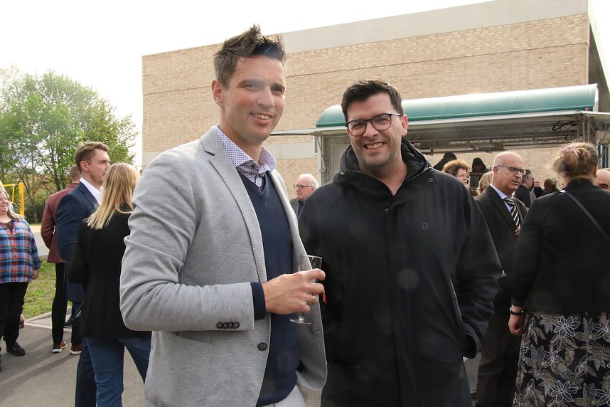 Jahresempfang von Stadt und Hochschule auf dem Hof der neuen Feuerwache