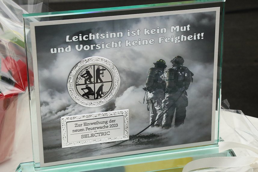 Jahresempfang von Stadt und Hochschule auf dem Hof der neuen Feuerwache