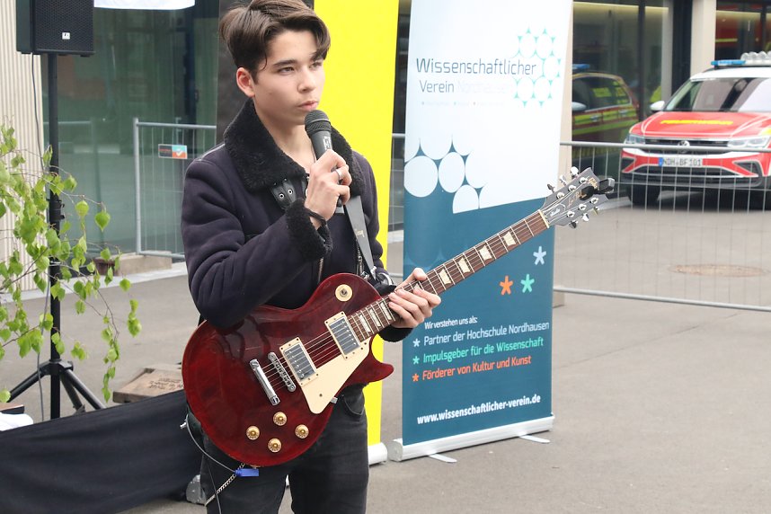 Jahresempfang von Stadt und Hochschule auf dem Hof der neuen Feuerwache