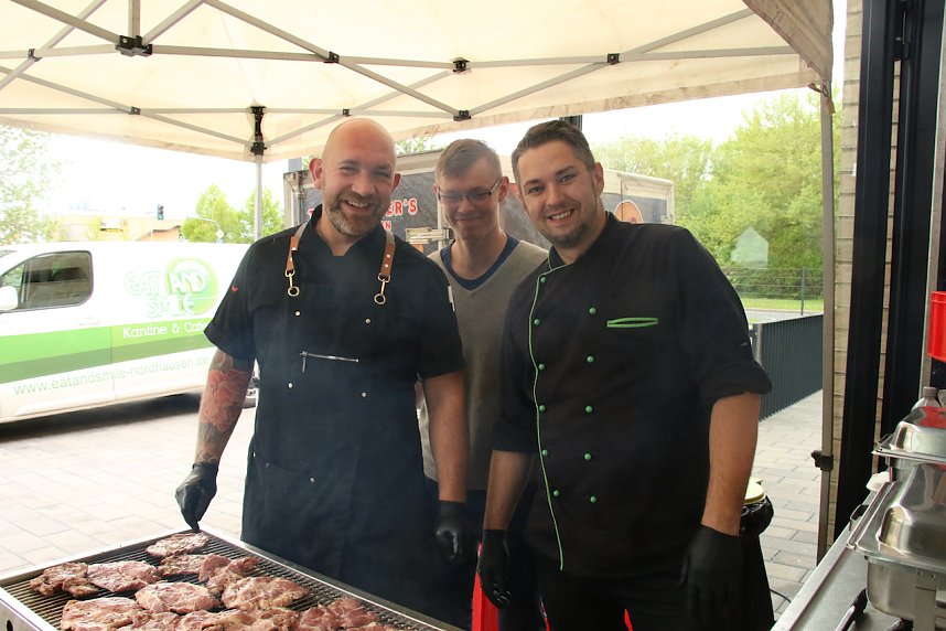 Jahresempfang von Stadt und Hochschule auf dem Hof der neuen Feuerwache