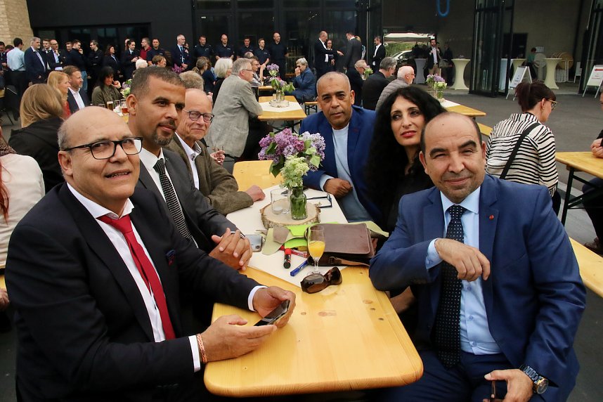 Jahresempfang von Stadt und Hochschule auf dem Hof der neuen Feuerwache