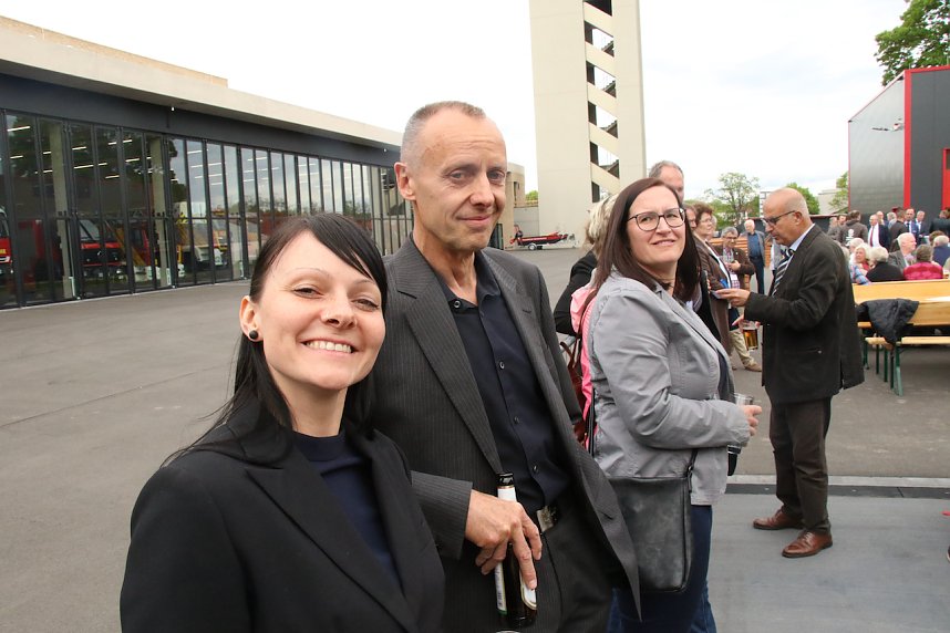 Jahresempfang von Stadt und Hochschule auf dem Hof der neuen Feuerwache