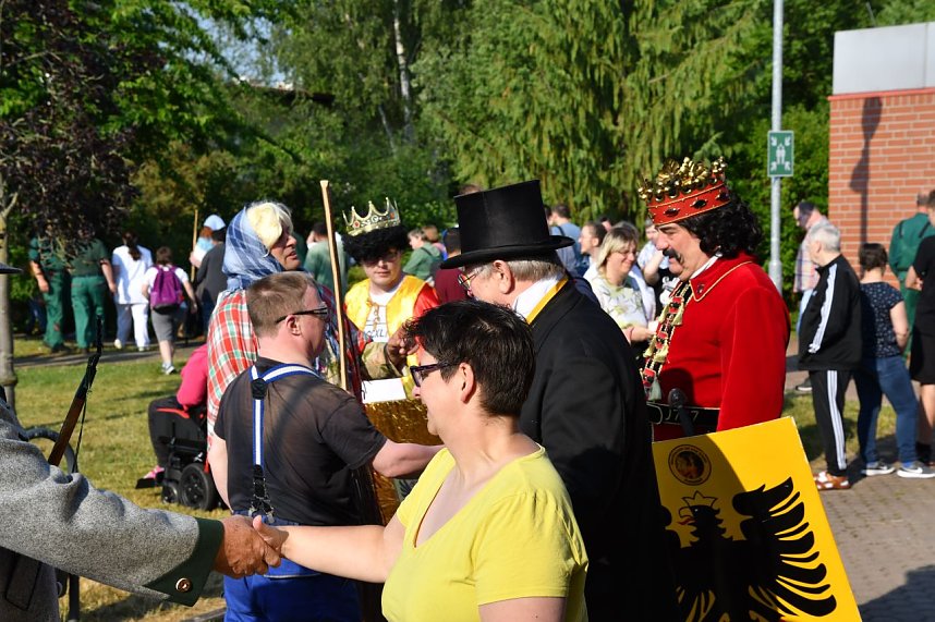 Die Rolandgruppe bei der Nordth&uuml;ringer Lebenshilfe