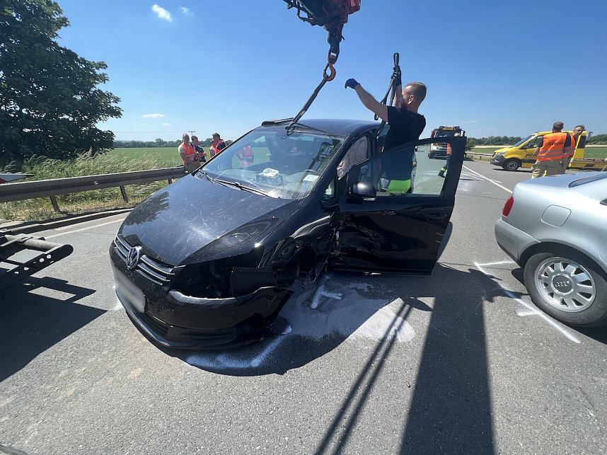 Unfall heute Mittag bei Bielen