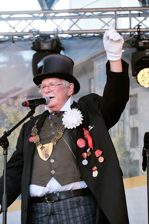 Peter Blei unterwegs auf dem 53. Rolandsfest