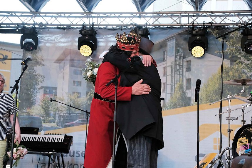 Peter Blei unterwegs auf dem 53. Rolandsfest