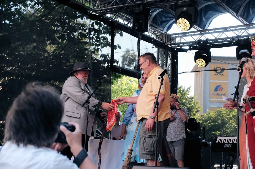 Peter Blei unterwegs auf dem 53. Rolandsfest