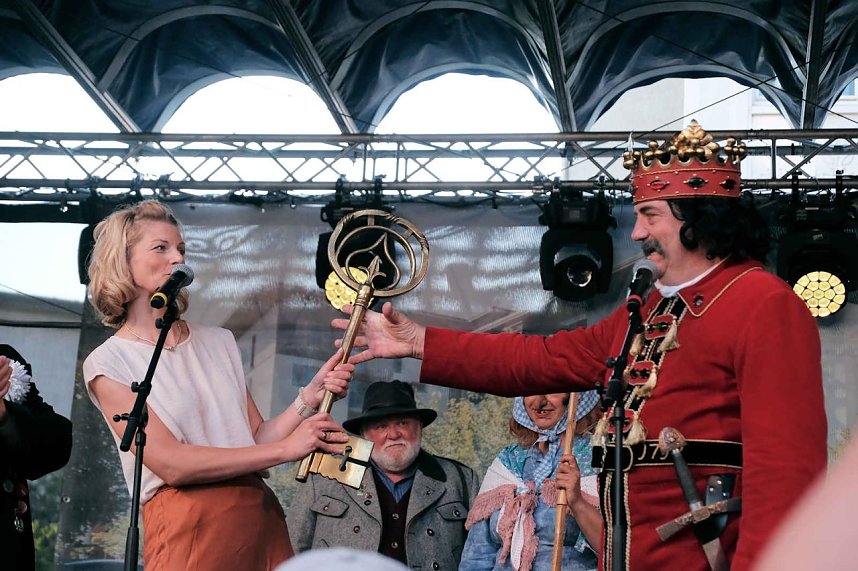 Peter Blei unterwegs auf dem 53. Rolandsfest