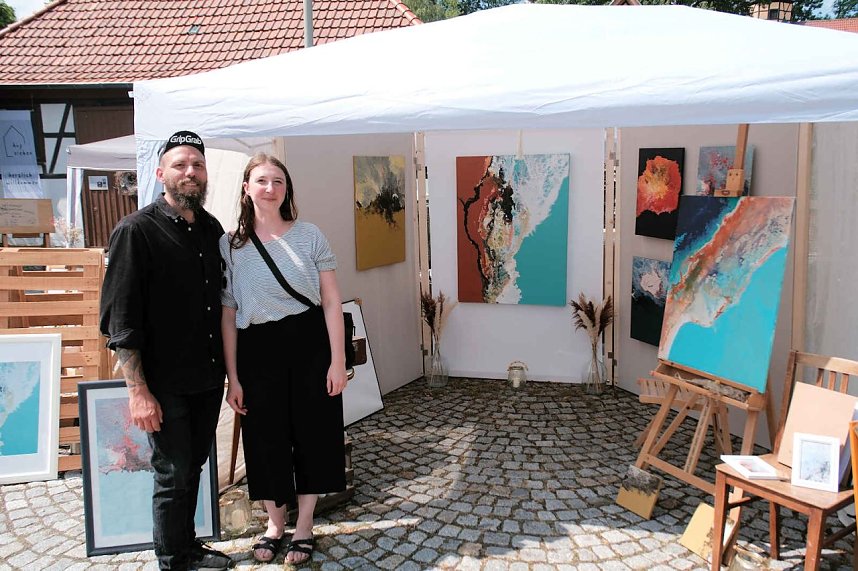 Peter Blei auf dem 31. Kunstmarkt in Friedrichsrode