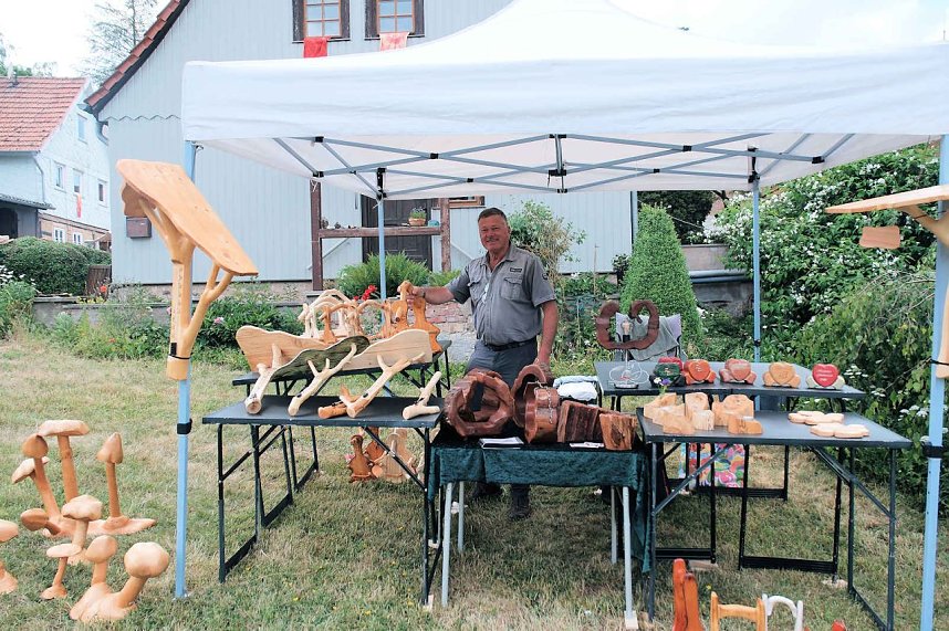 Peter Blei auf dem 31. Kunstmarkt in Friedrichsrode