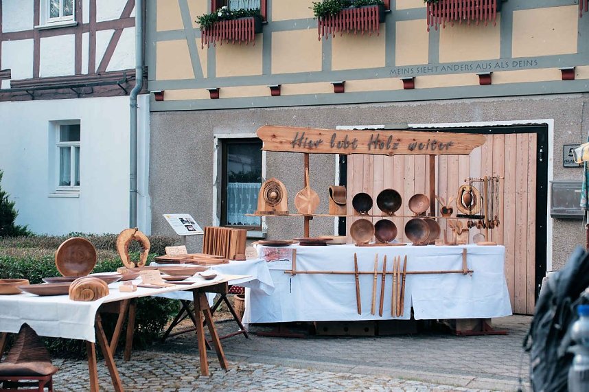 Peter Blei auf dem 31. Kunstmarkt in Friedrichsrode