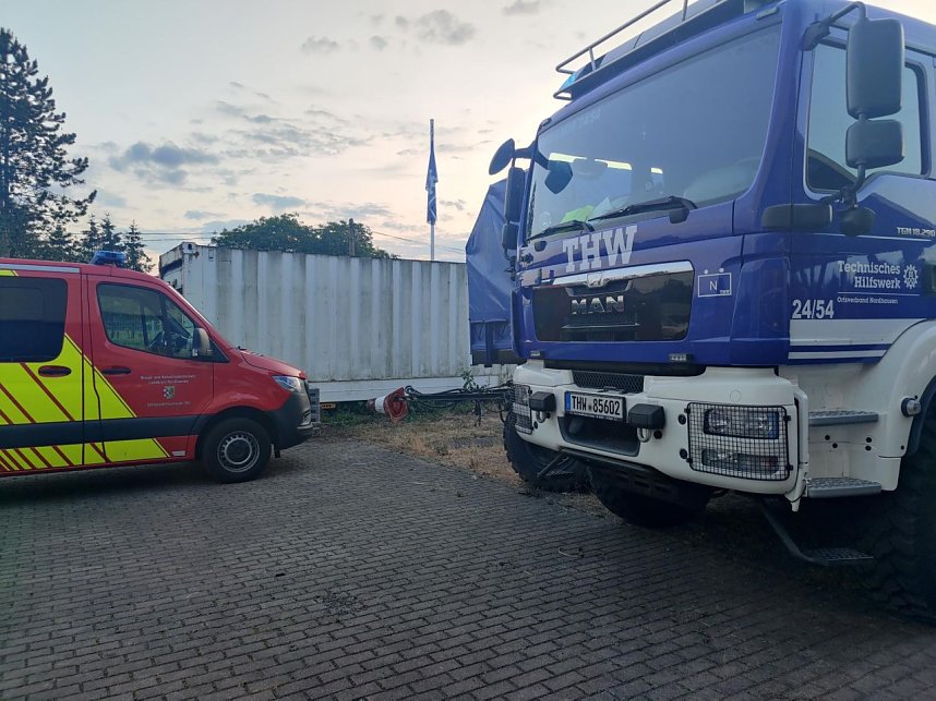 Retter und Helfer im Austausch - der Katastrophenschutz war zu Gast beim Technischen Hilfswerk