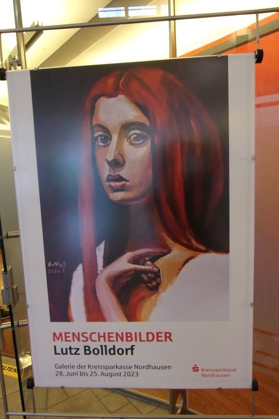 Vernissage in der Kreissparkasse - 30 Acrylbilder von Lutz Bolldorf sind derzeit zu sehen