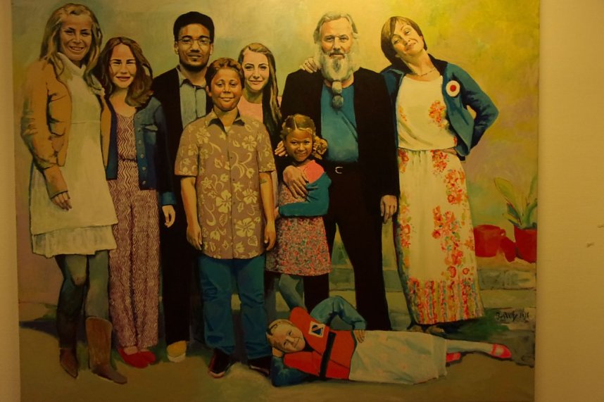 Vernissage in der Kreissparkasse - 30 Acrylbilder von Lutz Bolldorf sind derzeit zu sehen