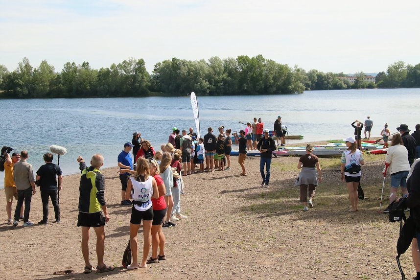Grand Slam auf dem Wasser: beim EVN Sup Cup traf sich heute wieder die Elite der Stehpaddler auf dem Sundh&auml;user See