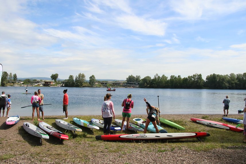 Grand Slam auf dem Wasser: beim EVN Sup Cup traf sich heute wieder die Elite der Stehpaddler auf dem Sundh&auml;user See