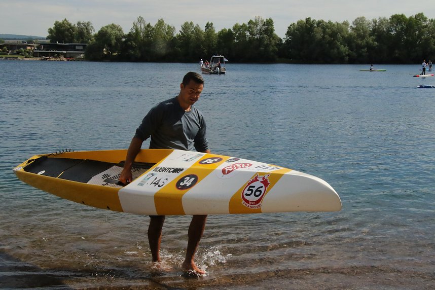 Grand Slam auf dem Wasser: beim EVN Sup Cup traf sich heute wieder die Elite der Stehpaddler auf dem Sundh&auml;user See
