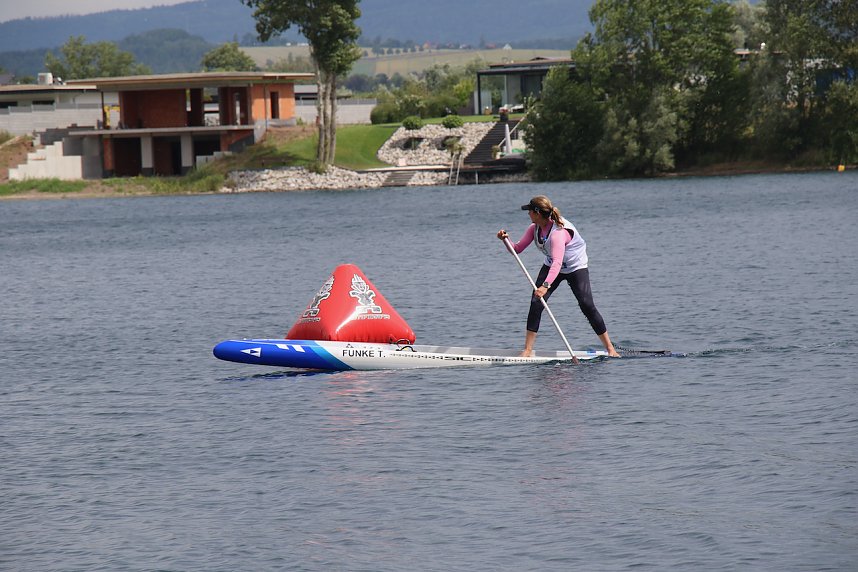 Grand Slam auf dem Wasser: beim EVN Sup Cup traf sich heute wieder die Elite der Stehpaddler auf dem Sundh&auml;user See