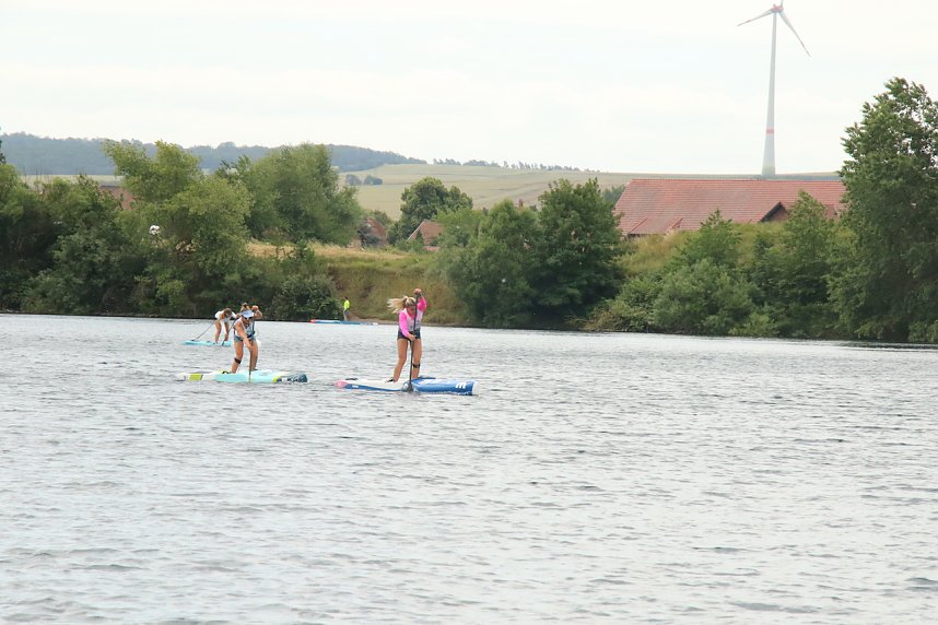 Grand Slam auf dem Wasser: beim EVN Sup Cup traf sich heute wieder die Elite der Stehpaddler auf dem Sundh&auml;user See